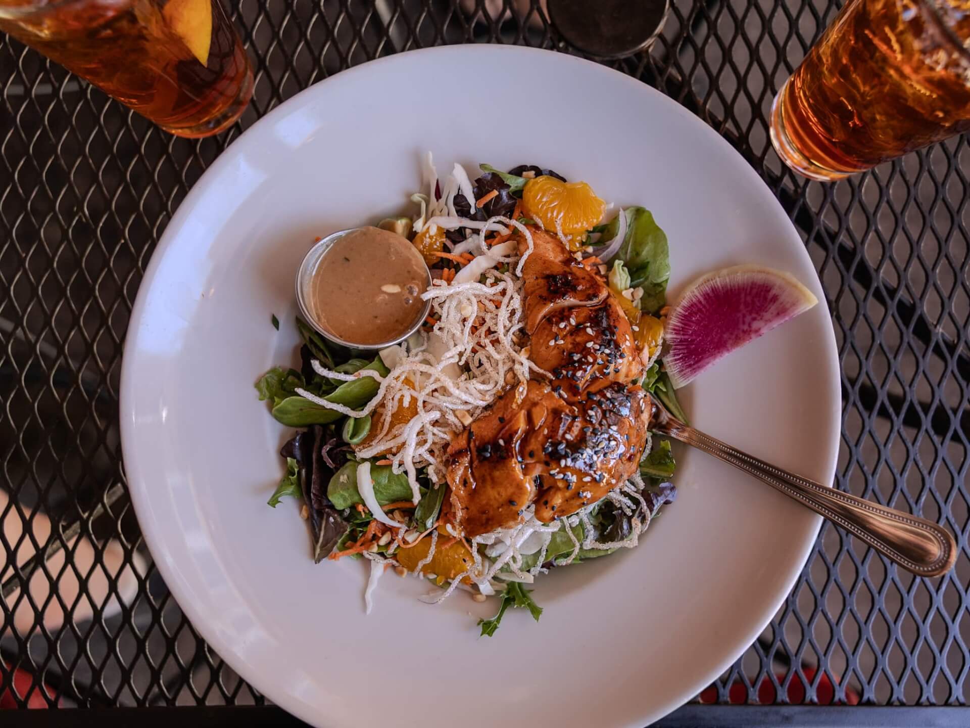 Food on the table at The Square Root