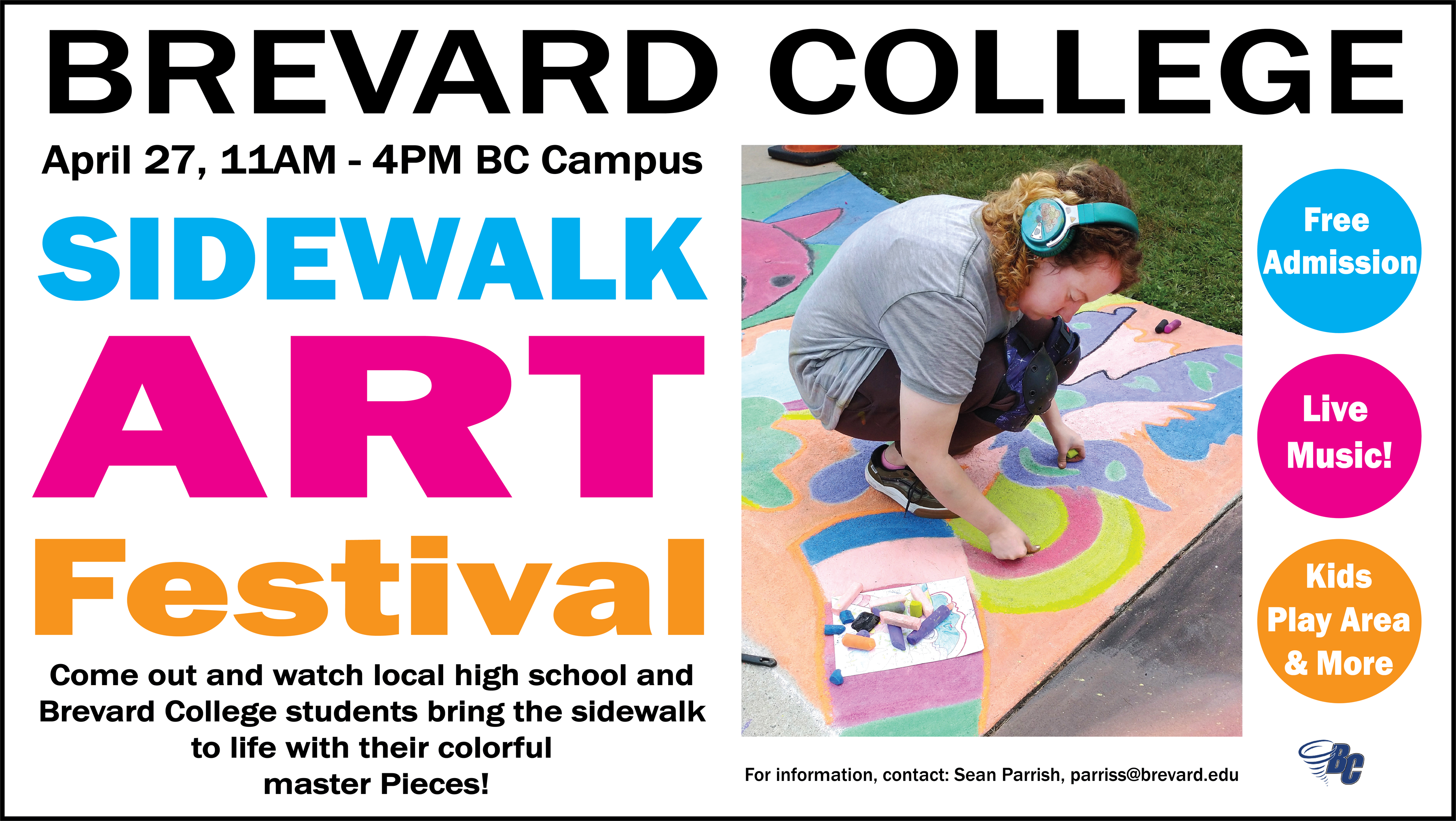 Brevard College Sidewalk Art Festival