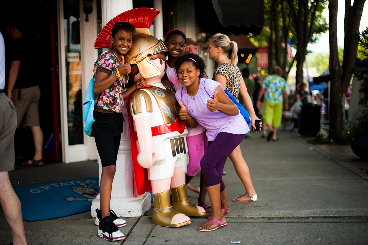 Girls in Front of OP Taylors Toy Store PUP-explore-brevard