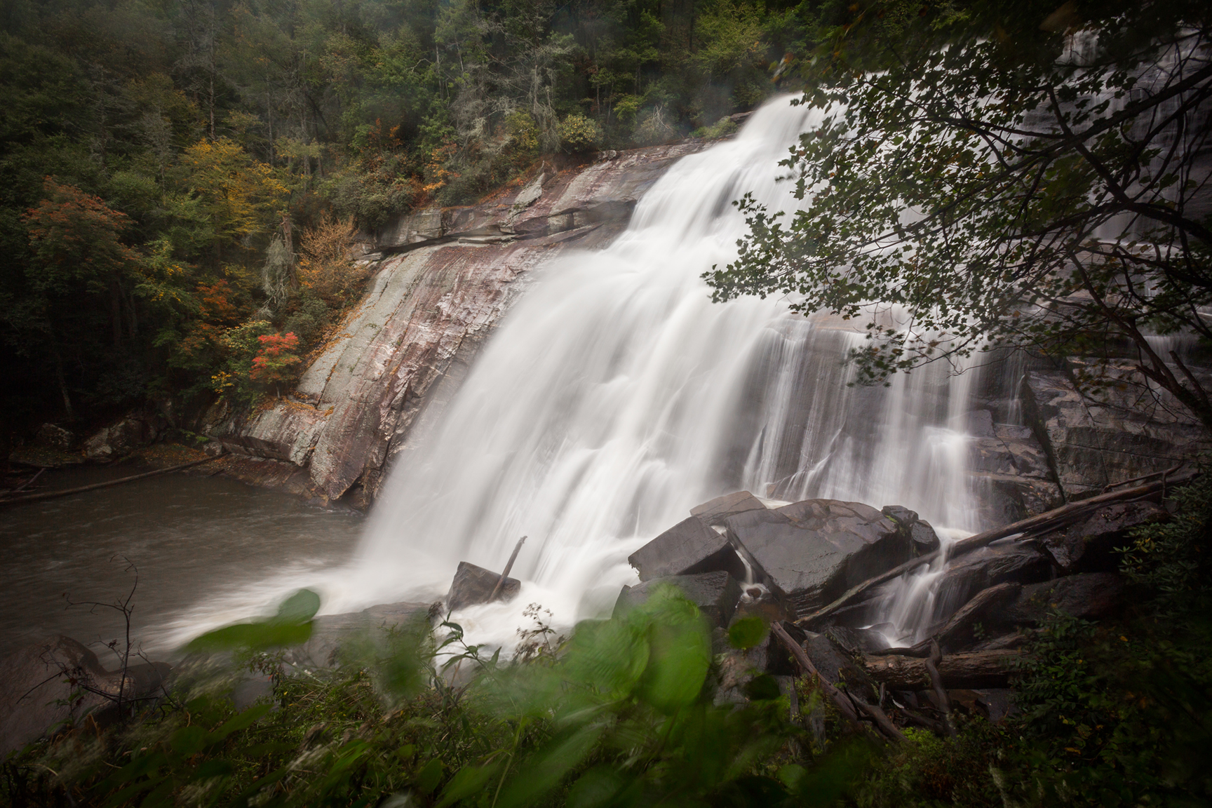 Rainbow Falls Pisgah NF PUP-explore-brevard