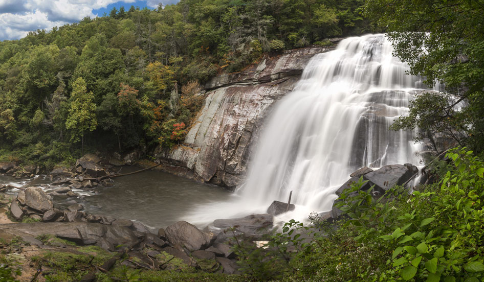 Rainbow Falls near Gorges State Park in Lake Toxaway, NC.