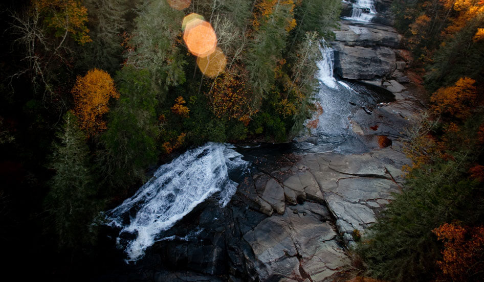 Triple Falls in DuPont State Recreational Forest, near Cedar Mountain, NC.