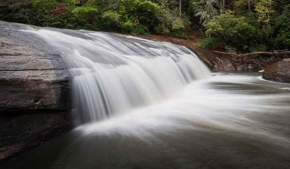 Turtleback Falls in Pisgah National Forest, near Lake Toxaway, NC.