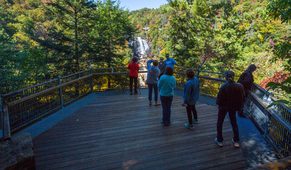 Upper Whitewater Falls in Nantahala National Forest near Lake Toxaway, NC.