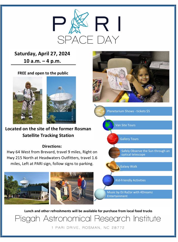 Space Day Open House at PARI