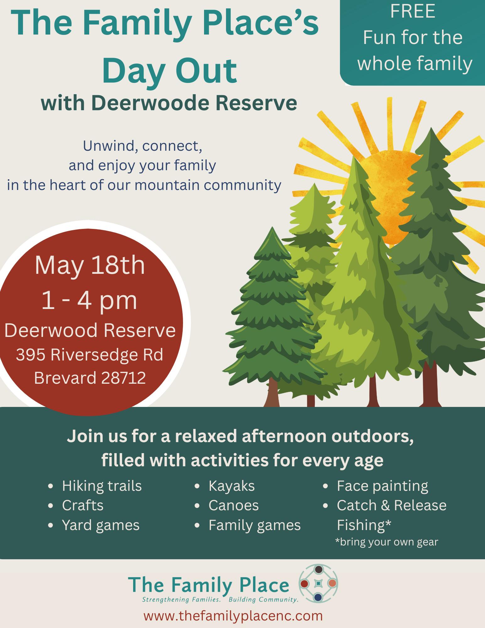 The Family Place’s Day Out with Deerwoode Reserve