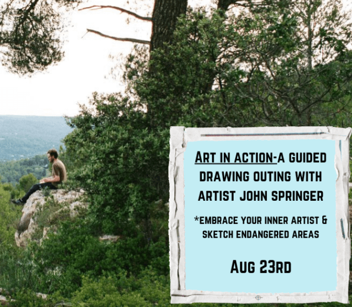 Art in Action: A guided course in drawing nature under threat, with John Springer & MountainTrue