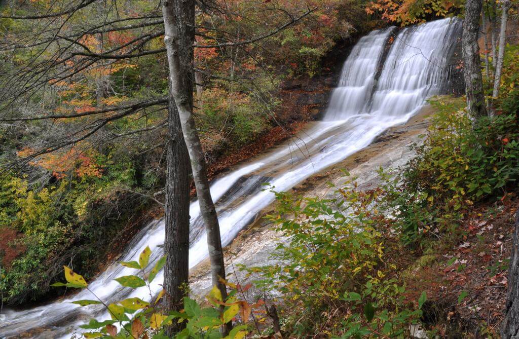 Upper Bearwallow Falls in Gorges State Park, near Lake Toxaway, NC.