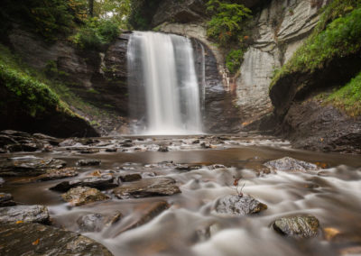 Looking Glass Falls waterfall, Brevard NC