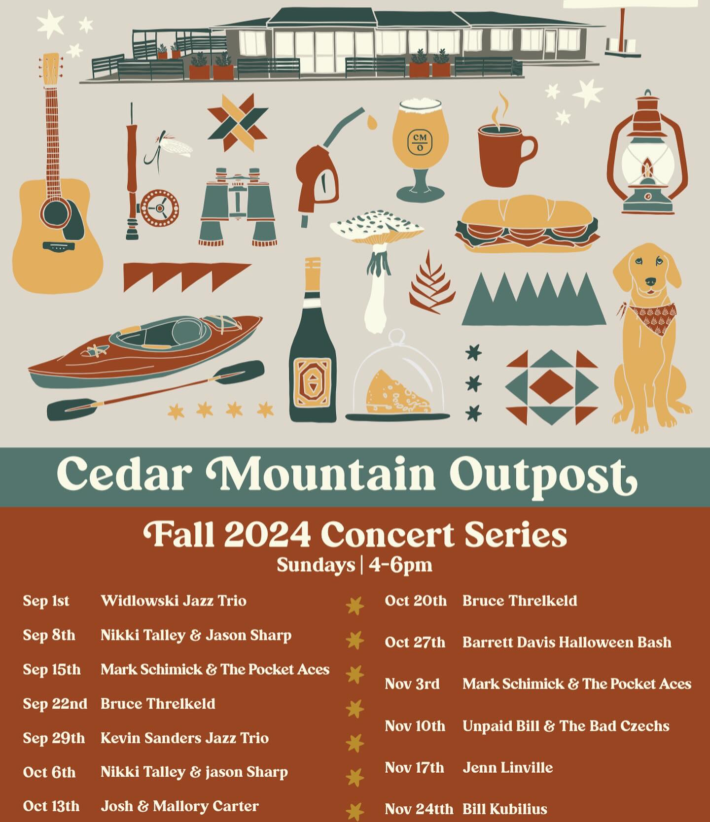 Cedar Mountain Outpost’s Fall Music Series