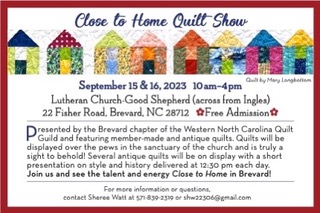 Close to Home Quilt Show