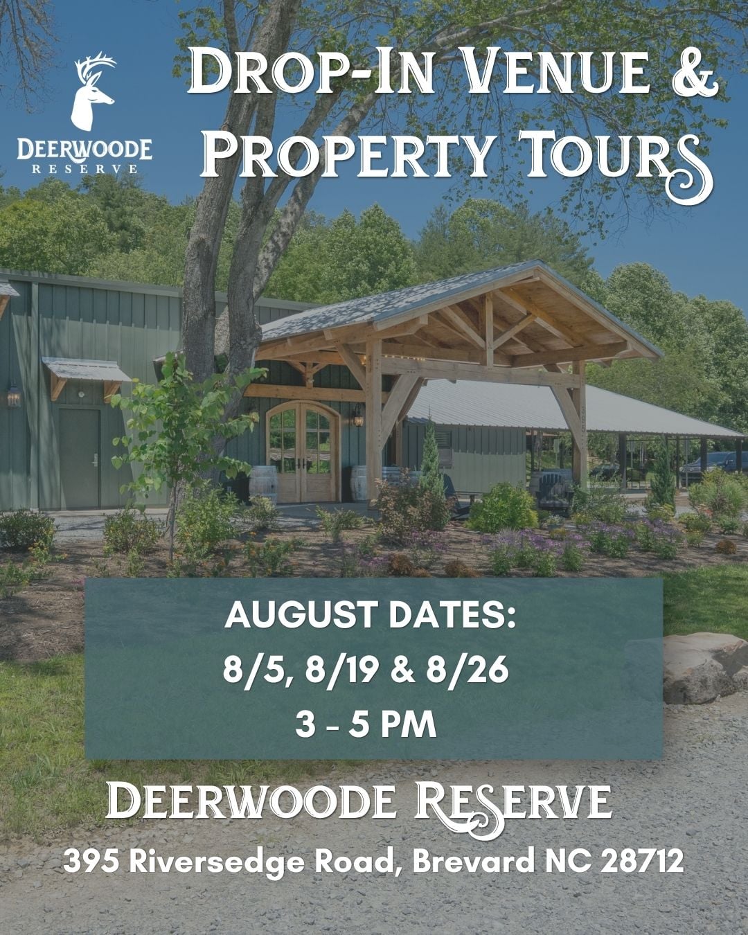Deerwoode Reserve Drop-In Venue + Property Tours
