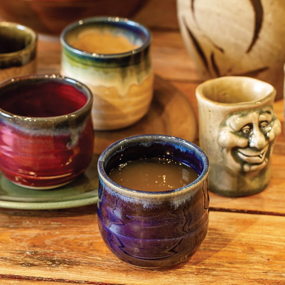 DEC22 Mud Dabbers Pottery Various Cups TimRobison-explore-brevard