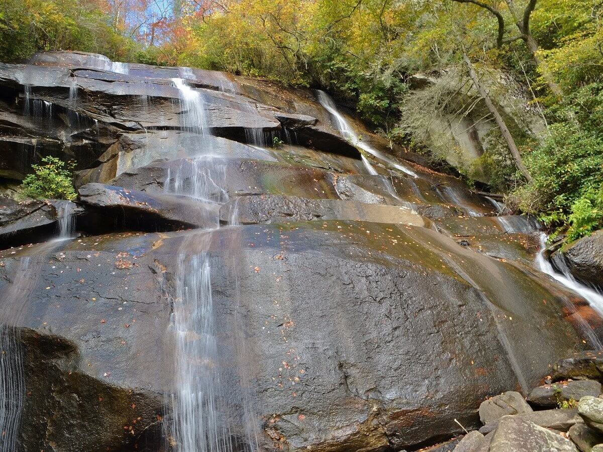 Daniel Ridge Falls in Pisgah National Forest