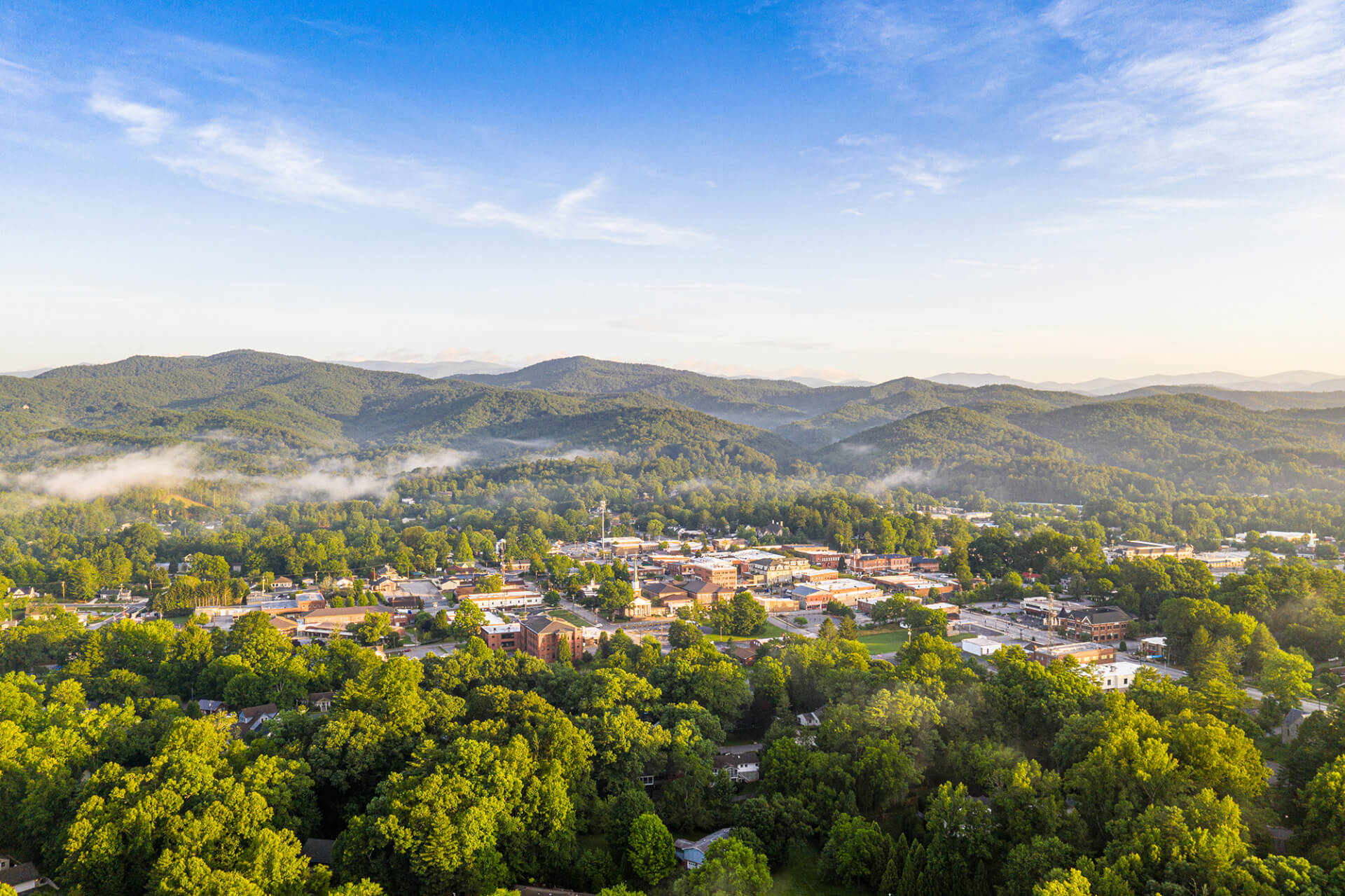 Downtown Brrevard Mountains Drone DJI 0015-explore-brevard