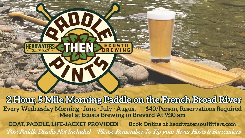 Paddle then Pints With Ecusta Brewing Company