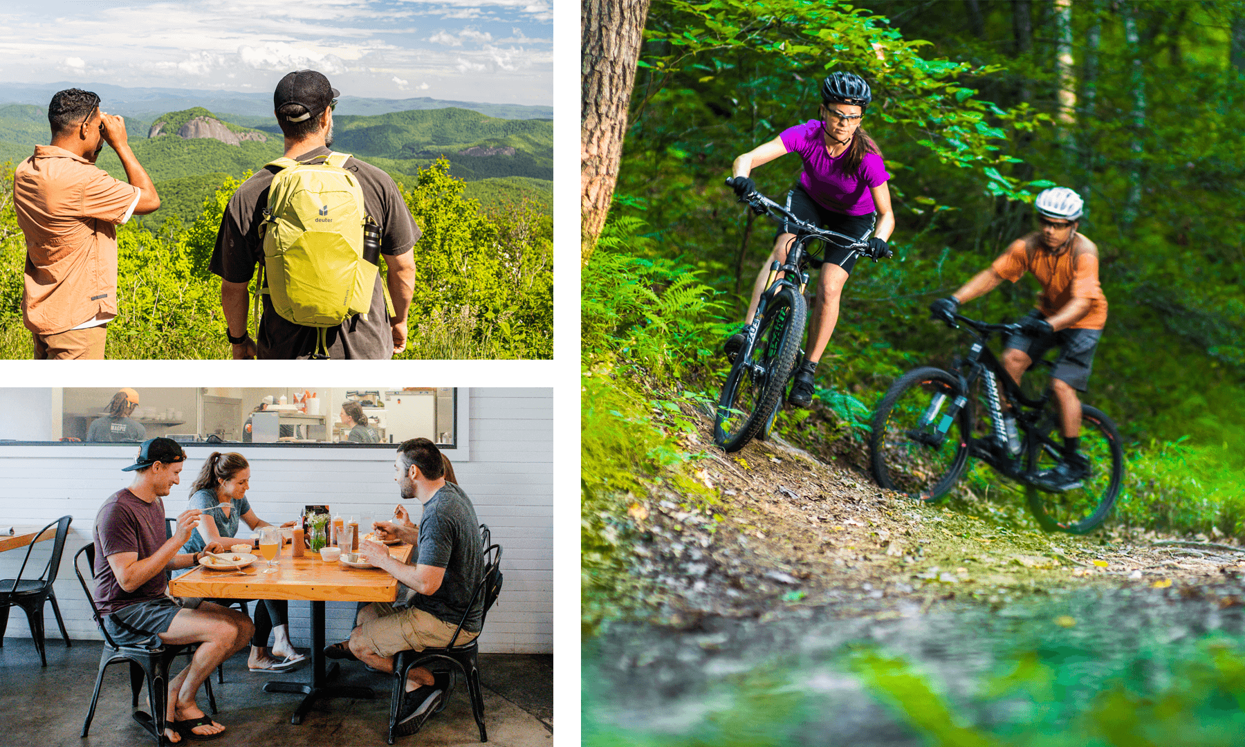 Hike Bike Collage-explore-brevard