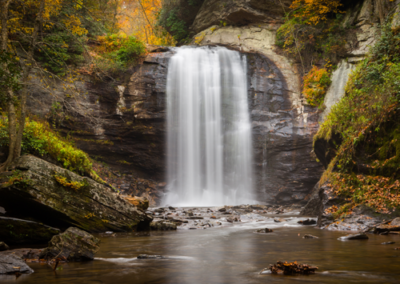 Looking Glass Falls waterfall, Brevard NC