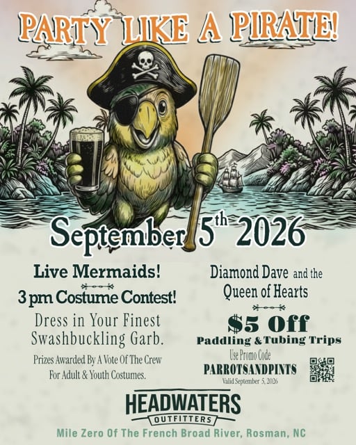 Pirate Day – End of Summer Party at Headwaters Outfitters