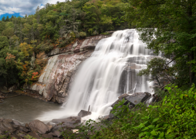 Rainbow Falls waterfall, Brevard NC