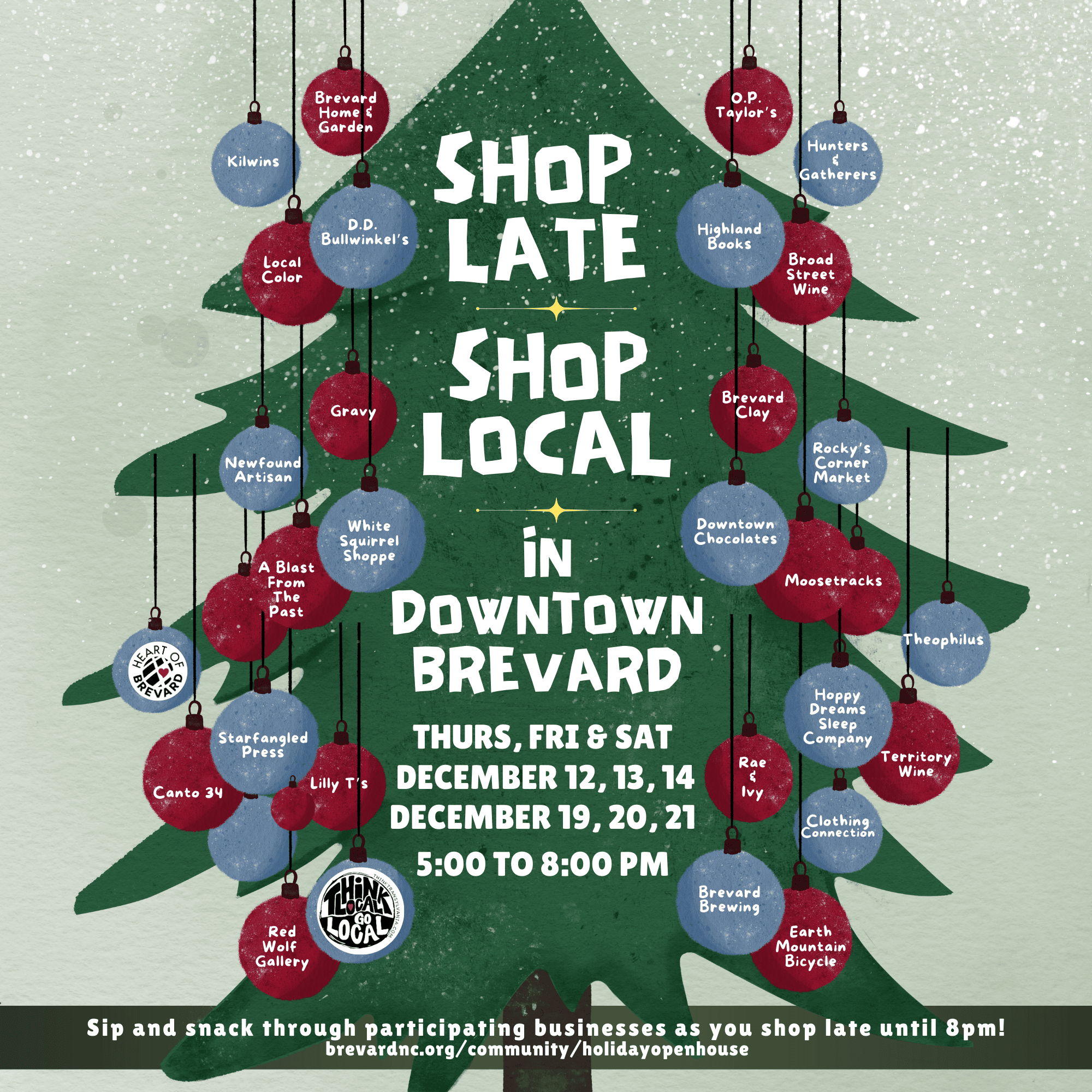 Shop Local, Shop Late: Celebrate Downtown Brevard This Holiday Season