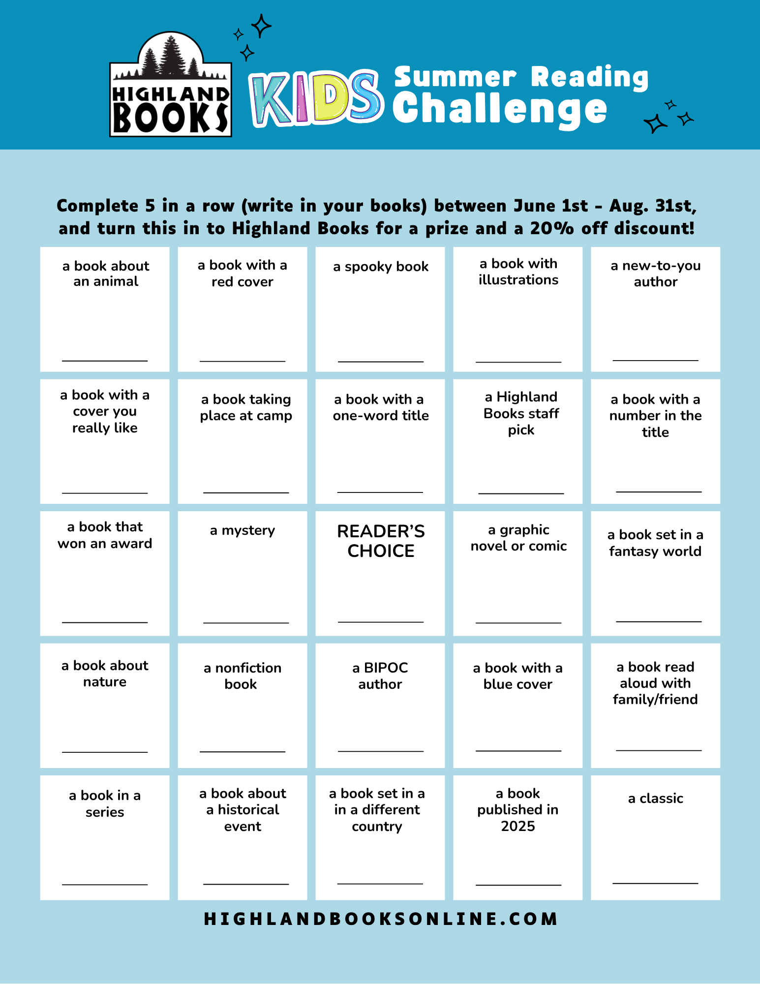 Summer Reading Challenge