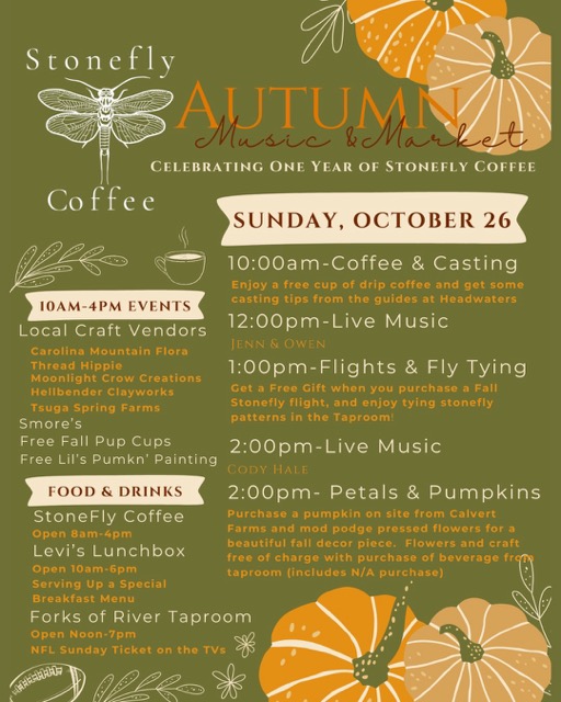Stonefly Coffee Autumn Music & Market