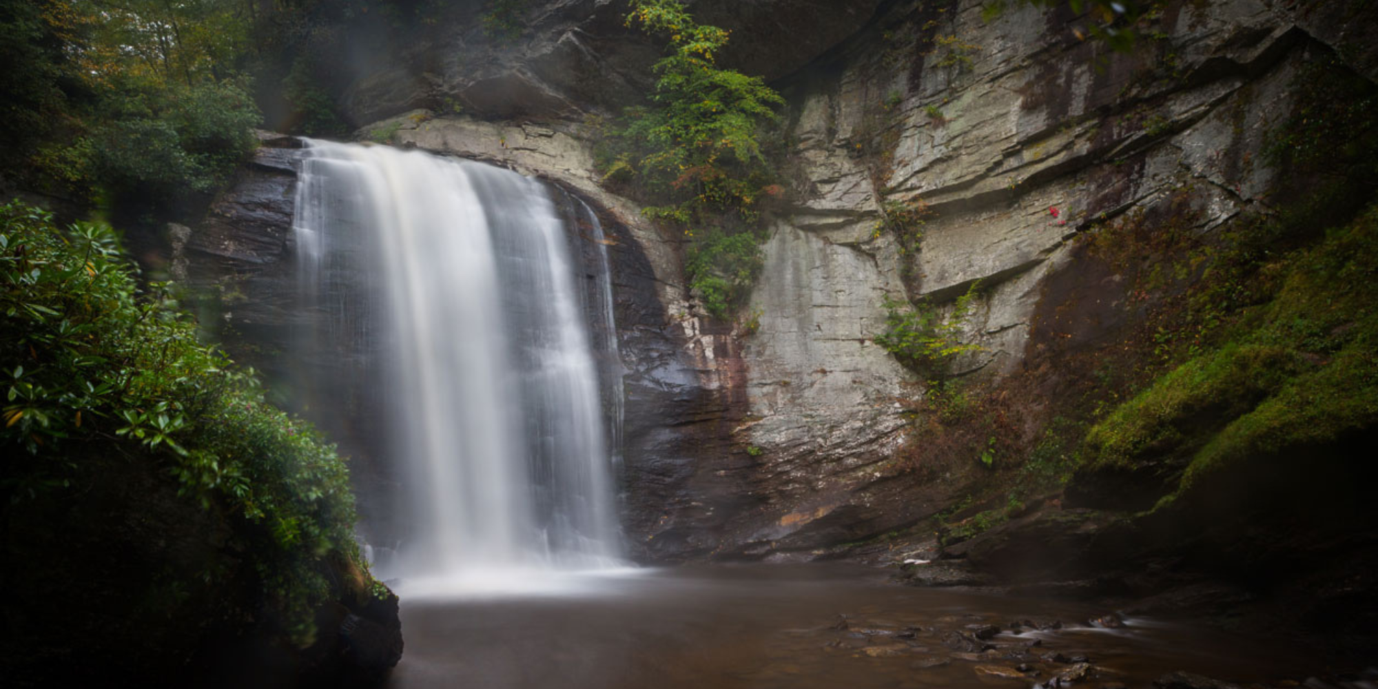 Looking Glass Falls in Pisgah National Forest, near Brevard, NC.