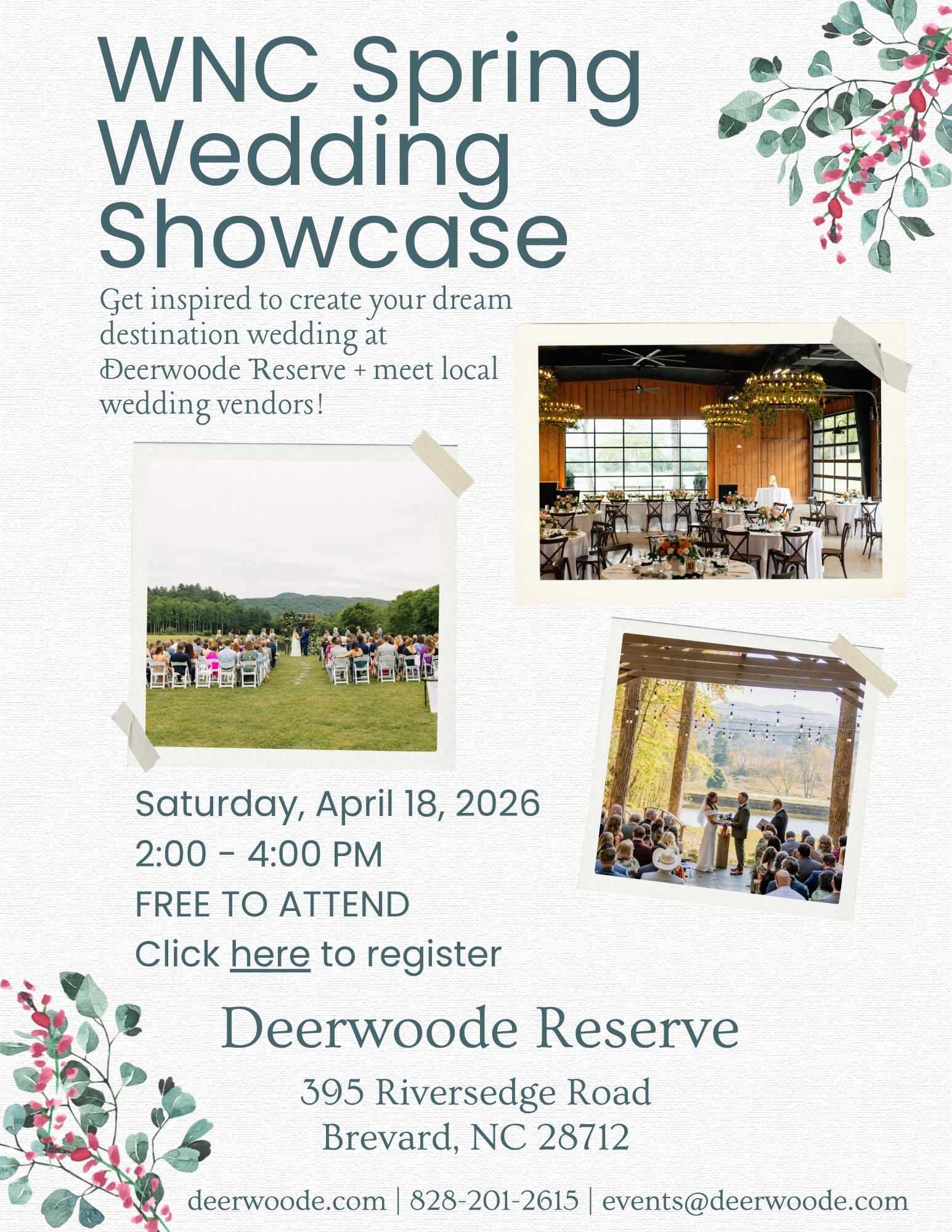 WNC Spring Wedding Showcase