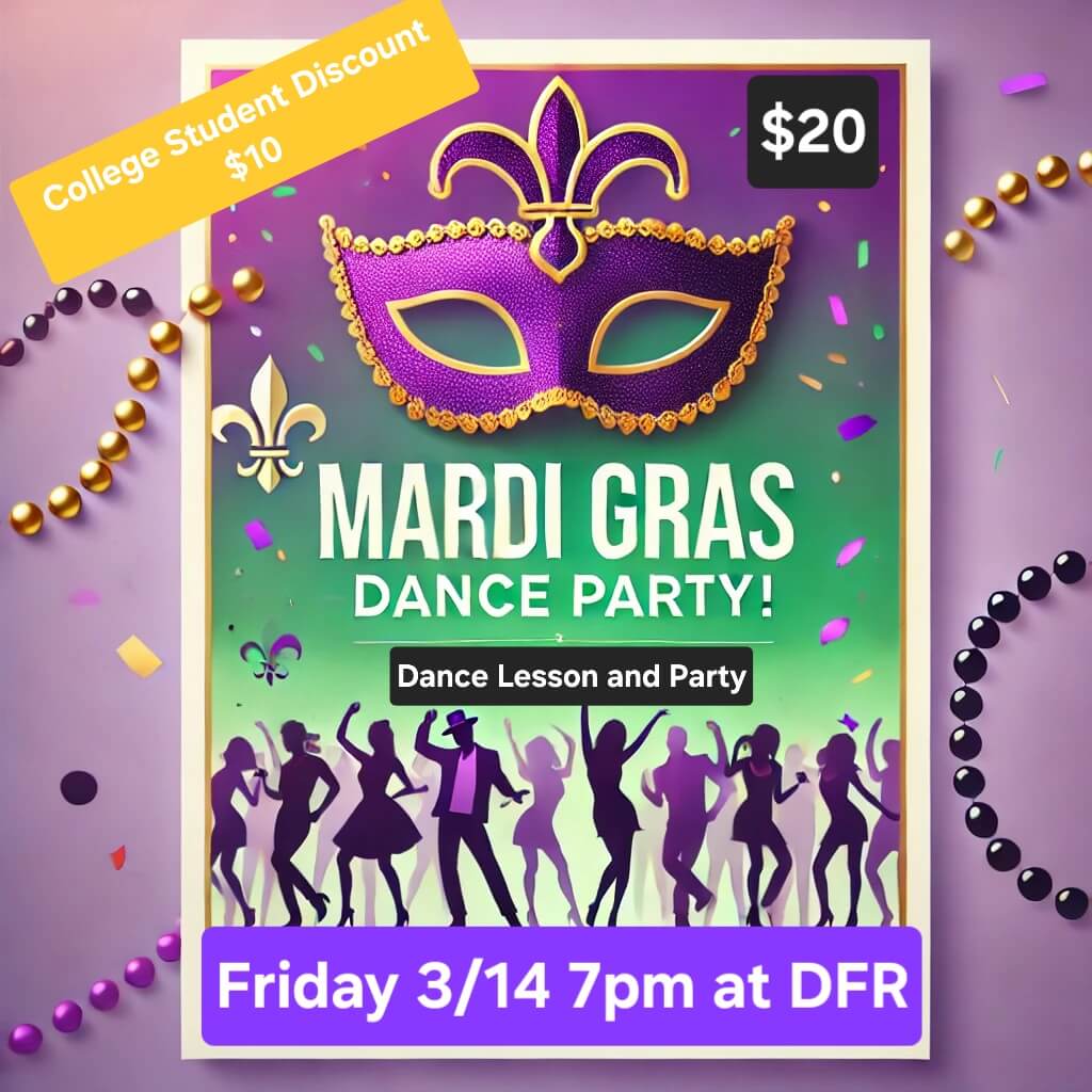 2nd Friday Soirée- Mardi Gras Dance Party