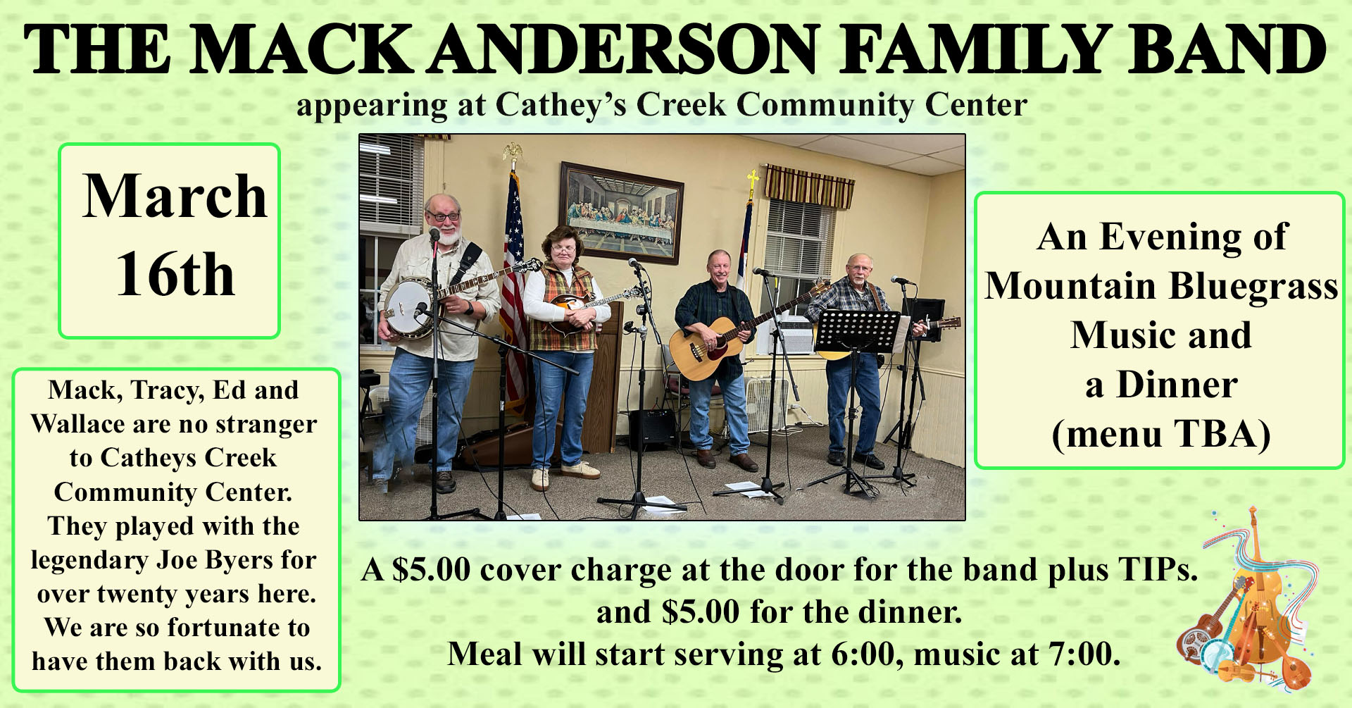 Mack Anderson Family Band & Dinner